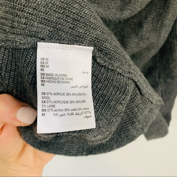 Bar III Twist 2 Way Sweater Gray - Picture 4 of 6